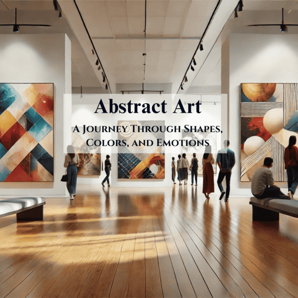 A gallery of abstract art which connect the concepts of shapes and emotions